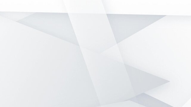 Abstract geometric background with overlapping transparent white and grey shapes
