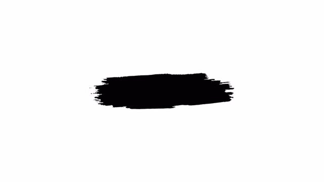 Brush Stroke Lower Third Title Overlay Pack Alpha Channel Grunge Ink Paint Text Reveal Animation 4K
