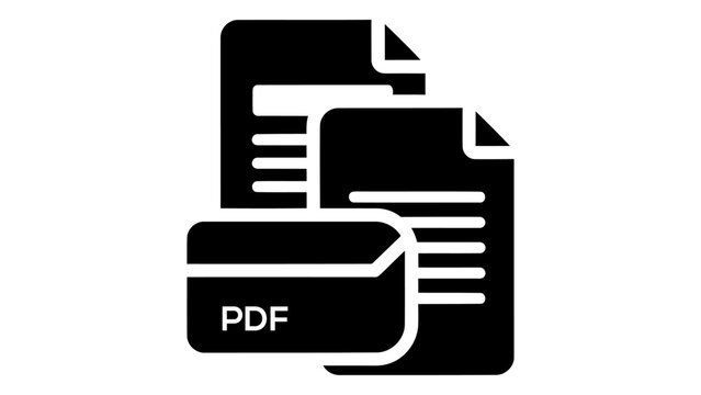 Pdf editing software icon, digital document management tool, vector illustration of a file with pdf label for business a
