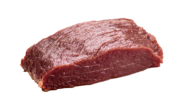 Raw marbled beef steak cutlet on a plain surface