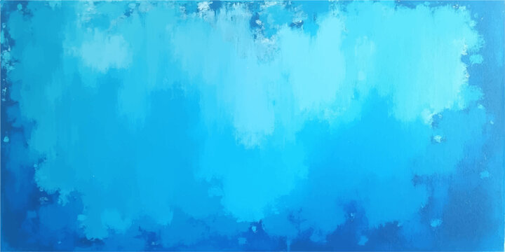 An abstract blue watercolor background with a grunge paper texture evokes a serene nature design of sea waves and underwater light