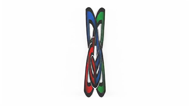 Colorful Celtic Knot Animation - A Symbol of Intertwined Destinies.