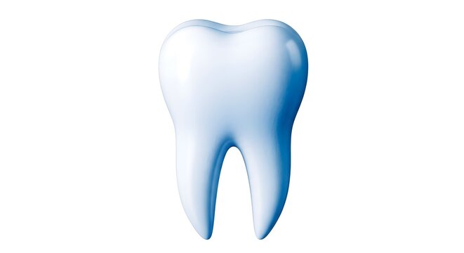 A pristine, bright white molar tooth, symbolizing dental health, hygiene, and a healthy smile