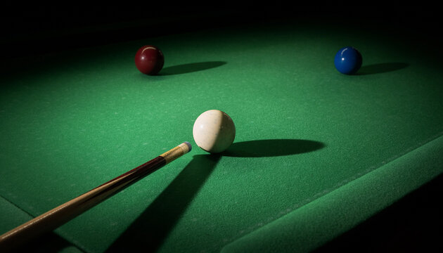 Billiard and Bar Lifestyle Concept with Pool Table Drinks and Night Atmosphere