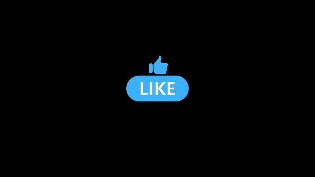 Clean Animated Like Button. Pop up and Clicking on a Like button, clean UI design and smooth motion graphics.