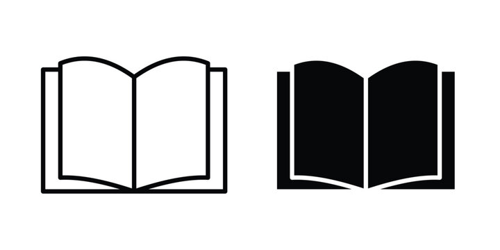 Book icon. Vector icons for design projects
