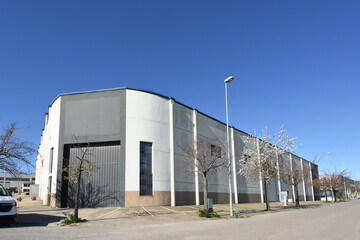 Obraz premium view of a industrial building