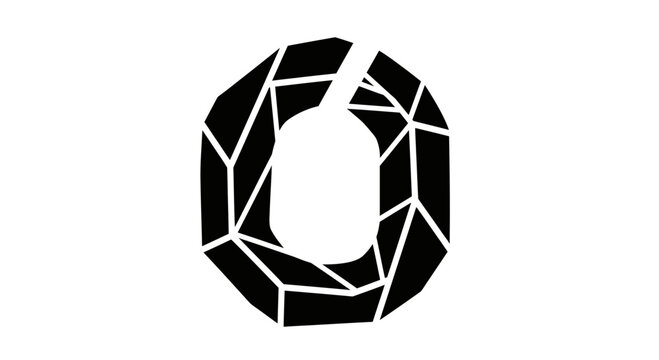 Abstract Geometric Letter O Logo Design