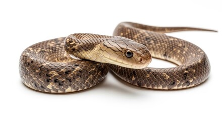 Obraz premium Front View of a King Cobra Isolated for Design