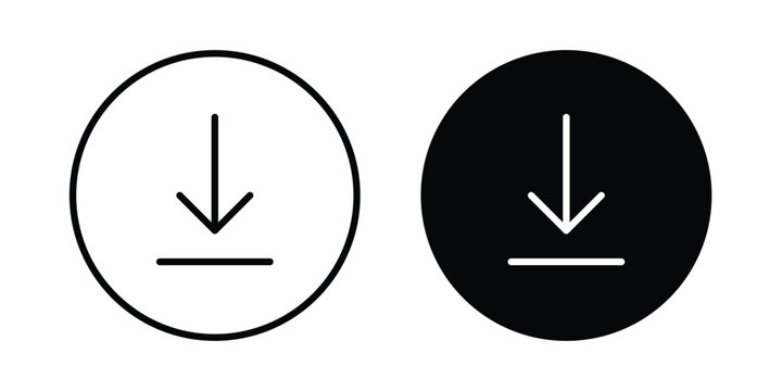 Download icon. Vector icons for design projects