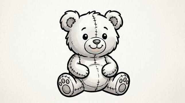 Cartoon teddy bear illustration