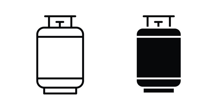 Gas cylinders icon. Vector icons for design projects