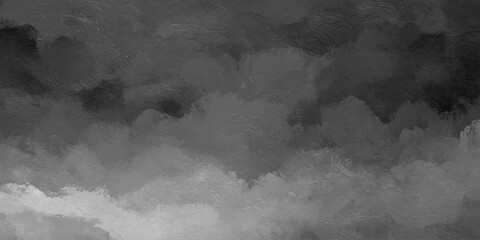 An abstract grunge world map texture merges with a dark stormy sky filled with smoke and black clouds under a faint moonlit light © hossain