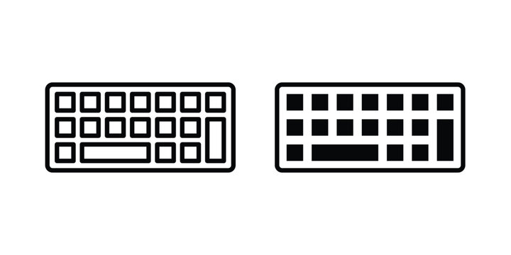 Keyboard icon. Vector icons for design projects