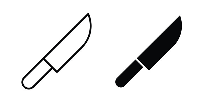 Kitchen knife icon. Vector icons for design projects