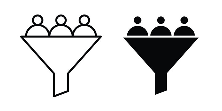 Lead conversion icon. Vector icons for design projects