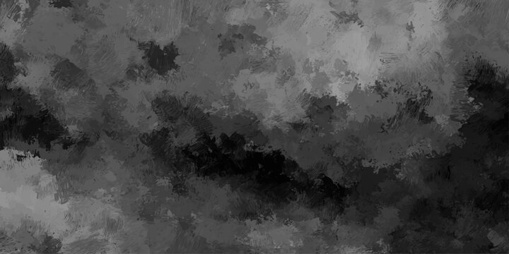 An abstract vintage backdrop featuring a dark aged wall texture with dirty stains, rusty metal patterns, and rough gray paint on an old grungy paper canvas