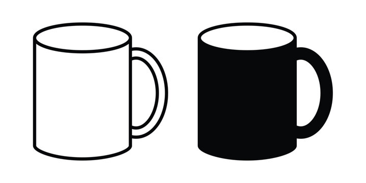 Mug icon. Vector icons for design projects