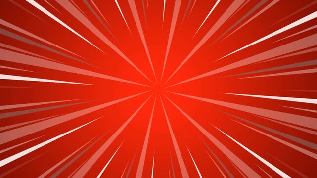 Comic backgrounds, vintage pop art, superhero backgrounds with animated radial rays and dot patterns, seamless radial motion graphics.