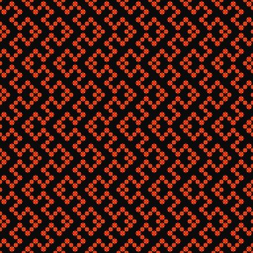Abstract folk art, geometric patterns, fabric, red and yellow color, printed patterns, art, discontinuous tribal patterns, covers, prints, wallpapers, carpet design, product pattern.