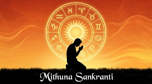 Spiritual morning meditation reflects Mithuna Sankranti's cosmic significance beautifully.