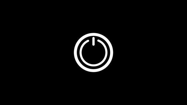 Loading circle icon animation blue background. Progress bar motion graphic and circle rotating loading icon white Round and line loading design background,with video animation.black background.