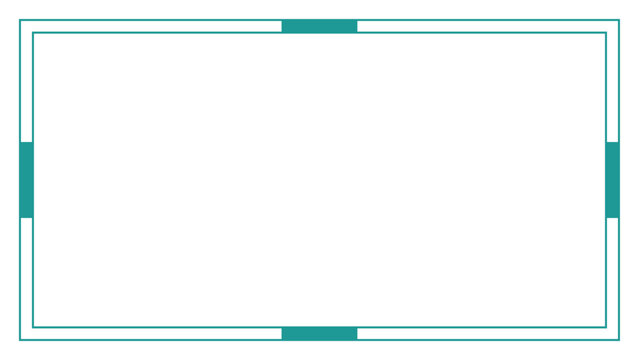 Presentation background with four side fill rectangle shape in rectangle geometric frame | Futuristic presentation template