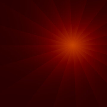 Radiale con raggi rosso rubino e centro luminoso aranciato