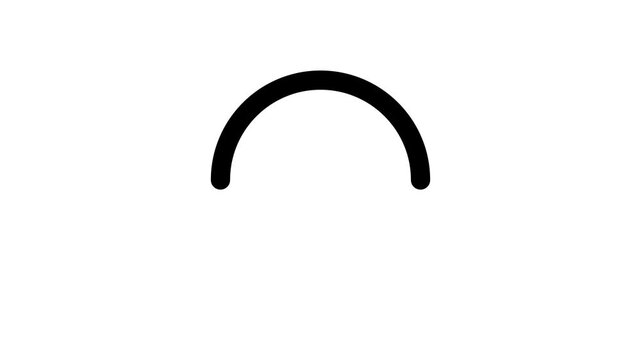 A circle loading animation rotates on screen with dynamic motion graphics