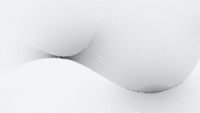 Halftone dot pattern with gradient effect