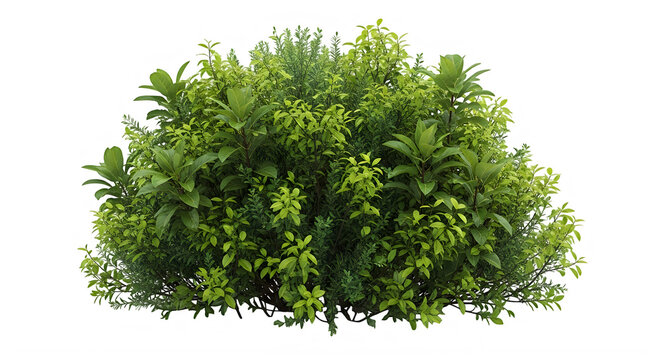 Lush green bushy plant with vibrant leaves