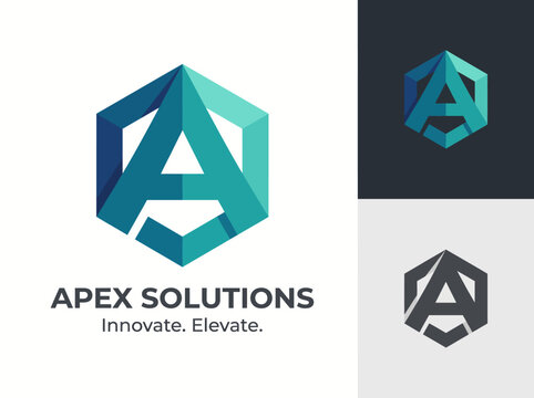 A modern geometric logo highlighting an 'A', symbolizing progress and elevation. Ideal for tech or consulting firms aiming to convey innovation and reliability.