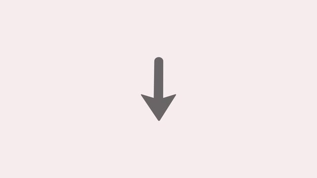 Arrow icon continuous line 4K animation video showing direction and growth on a clean background