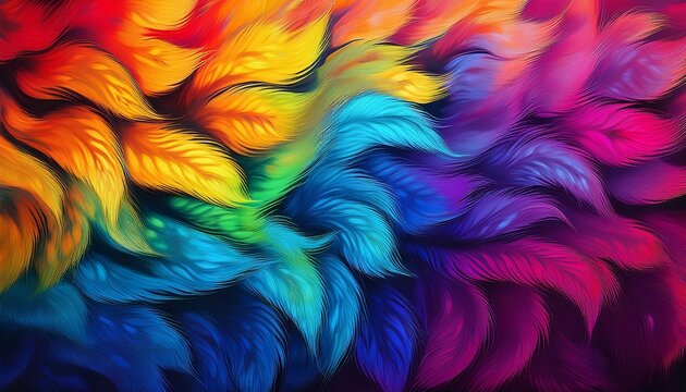 rainbow leopard fur pattern