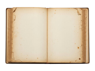Fototapeta premium Old book pages with empty space