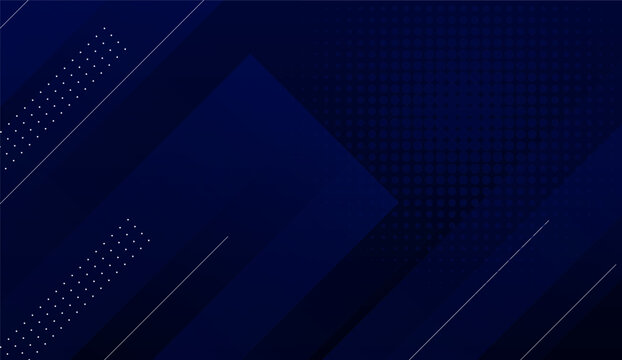 Abstract Dark Blue Geometric Background with Diagonal Lines and Subtle Dot Pattern