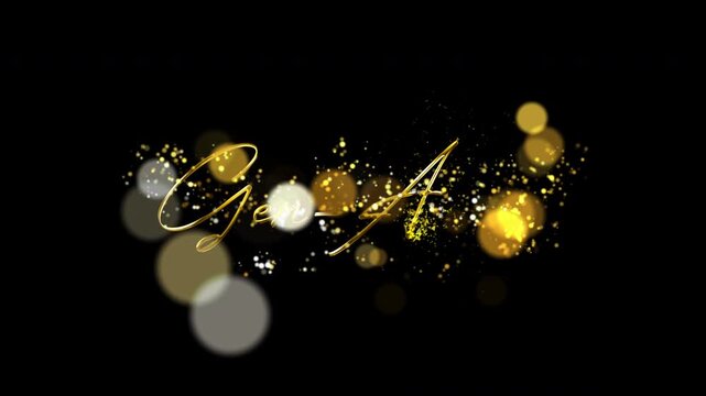 Futuristic GEN ALPHA Golden Typography Animation | Premium Shine Effect