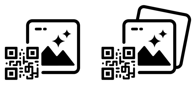 barcode scan image photo icon vector