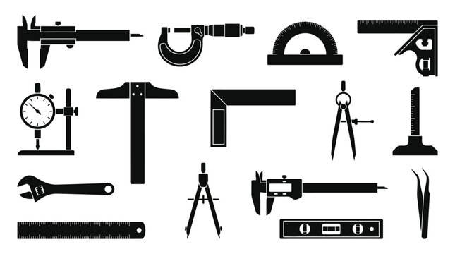 Collection of drafting and precision tools.