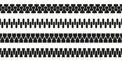 Zipper vector. Zip line set © DOBRYI VECHIR STUDYA