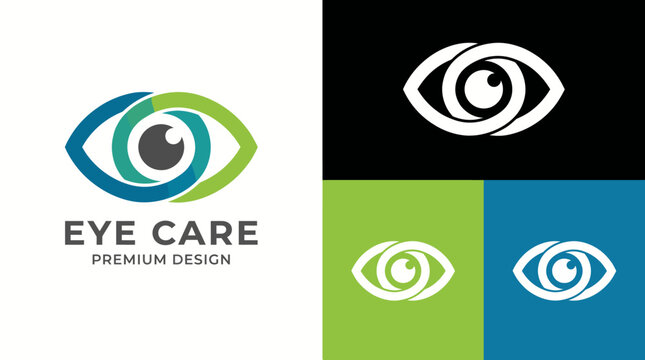 This logo showcases an eye design symbolizing care and vision health with a unique artistic twist, emphasizing the importance of eye care in maintaining good sight.