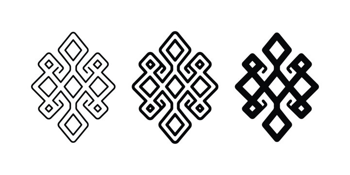 Endless Knot Vector Graphics, Celtic Knot Symbol, Sacred Geometry Designs, Spiritual Iconography, Abstract Pattern Elements