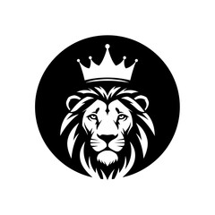 Obraz premium Lion King Crown Emblem