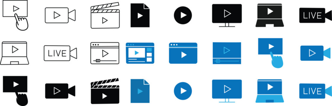 Multimedia Player Icons