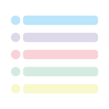 Checklist bullet list infographic for task management and productivity in flat style.