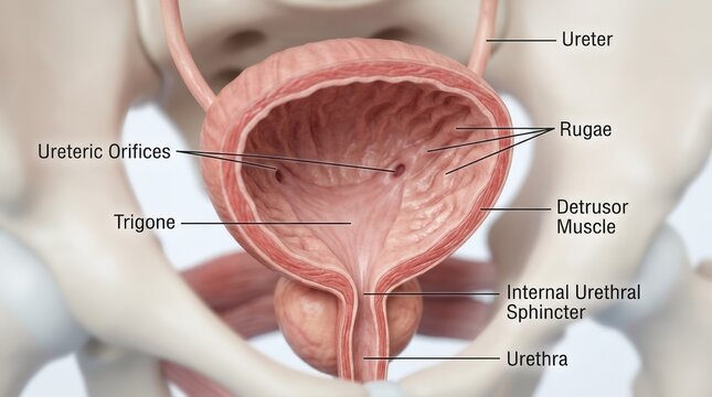 Detailed Anatomy of the Human Female Bladder