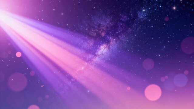 Cosmic light beams in space