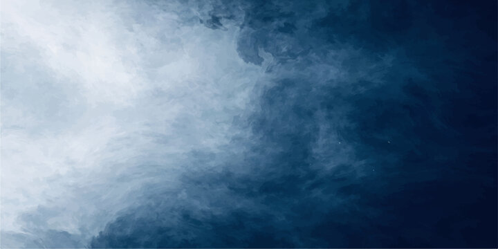A vast blue sky background filled with textured white clouds and motion, capturing a natural cloudscape where light meets the dark horizon of the sea