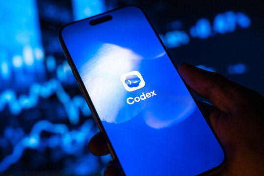 OpenAI Codex logo is displayed on the screen of a smartphone, in Bangalore, India, on May 11, 2026