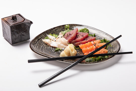 Sashimi di tonno e salmone